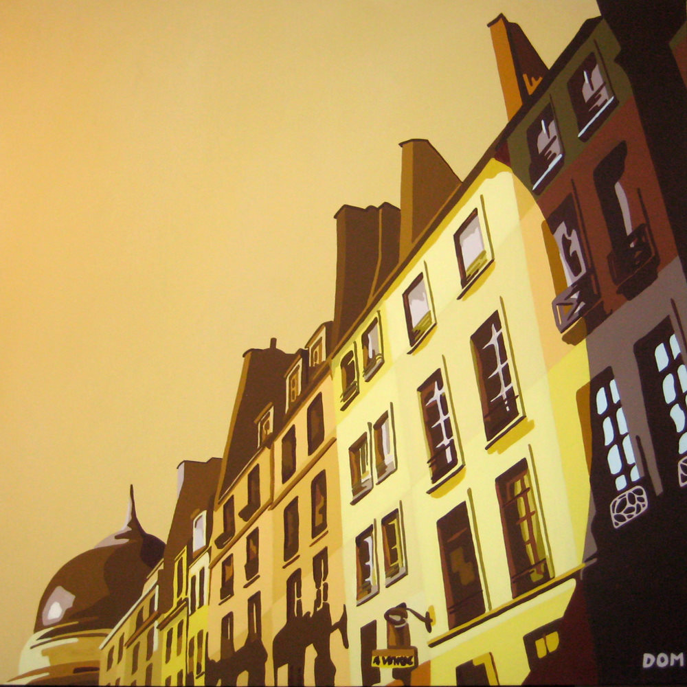 Rue Saint-Honoré Flo painting from Dominique Massot