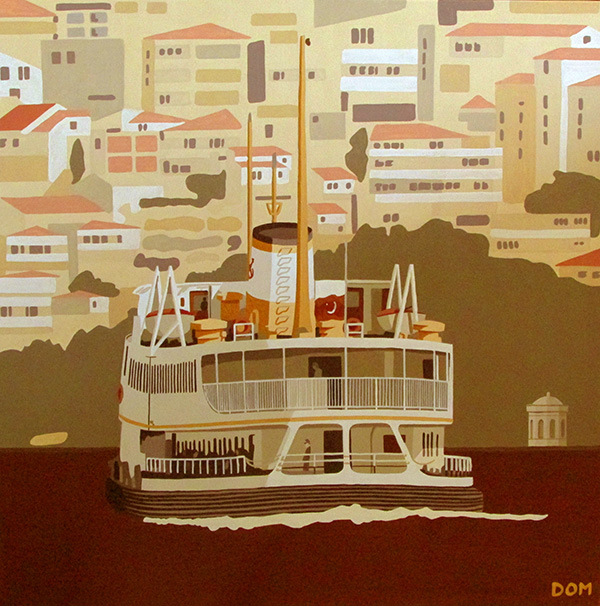  Vapur çay pogaça painting of Dominique Massot